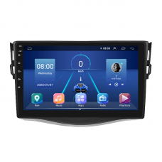 Штатная магнитола Lesko для Toyota RAV4 III (XA30) Рестайлинг 2010-2016 экран 9" 6/128Gb 4G Wi-Fi GPS Top