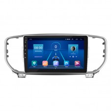 Штатная магнитола Lesko для Kia Sportage IV Рестайлинг 2018-н.в. экран 9" 6/128Gb 4G Wi-Fi GPS Top