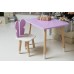 Дитячий стіл 46х60х45 і стілець крильця метелика 26.5х26х25, столик та стільчик для дівчачої кімнати, фіолетовий з білим Дитячий стіл 46х60х45 і стілець крильця метелика 26.5х26х25, столик та стільчик для дівчачої кімнати, фіолетовий з білим
