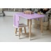 Дитячий стіл 46х60х45 і стілець крильця метелика 26.5х26х25, столик та стільчик для дівчачої кімнати, фіолетовий з білим Дитячий стіл 46х60х45 і стілець крильця метелика 26.5х26х25, столик та стільчик для дівчачої кімнати, фіолетовий з білим