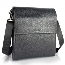 Чоловічий шкіряний месенджер 23х26х6, сумка планшет через плече BEXHILL TD-18621 чорний