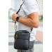 Шкіряна чоловіча сумка-барсетка 20х23х6, месенджер через плече Bexhill BX-14660 чорний Шкіряна чоловіча сумка-барсетка 20х23х6, месенджер через плече Bexhill BX-14660 чорний