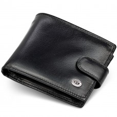 Чоловіче портмоне з натуральної шкіри ST Leather В104 Чорний Чоловіче портмоне з натуральної шкіри ST Leather В104 Чорний
