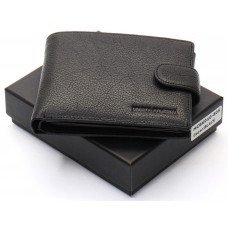 Чорне шкіряне портмоне з відділом для документів Marco Coverna MCBK10-805 Чорне шкіряне портмоне з відділом для документів Marco Coverna MCBK10-805