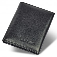 Чорний чоловічий гаманець вертикального типу з натуральної шкіри на магніті Marco Coverna MC-1286 Чорний чоловічий гаманець вертикального типу з натуральної шкіри на магніті Marco Coverna MC-1286