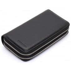 Чорний чоловічий клатч на дві блискавки з натуральної шкіри Marco Coverna MC-801-1 Чорний чоловічий клатч на дві блискавки з натуральної шкіри Marco Coverna MC-801-1