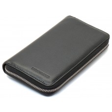 Чорний чоловічий гаманець-клатч на блискавці з натуральної шкіри Marco Coverna MC-802-1 Чорний чоловічий гаманець-клатч на блискавці з натуральної шкіри Marco Coverna MC-802-1