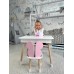 Дитячий столик з відкидним верхом 53х60х45 і стільчик метелик 26.5х26х25, стіл та стілець для дітей до 7 років, білий з рожевим Дитячий столик з відкидним верхом 53х60х45 і стільчик метелик 26.5х26х25, стіл та стілець для дітей до 7 років, білий з рожевим