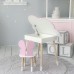 Столик хмаринка з нішею 54х68х50 і стільчик спинка в формі метелика 26.5х26х25, стіл та стілець в дитячу, рожевий з білим Столик хмаринка з нішею 54х68х50 і стільчик спинка в формі метелика 26.5х26х25, стіл та стілець в дитячу, рожевий з білим