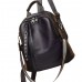 Шкіряний класичний жіночий рюкзак 26х32х15, наплічна сумка з багатьма відділеннями, чорна Шкіряний класичний жіночий рюкзак 26х32х15, наплічна сумка з багатьма відділеннями, чорна