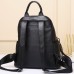 Жіночий шкіряний рюкзак міського типу 23х30х13, сумка на спину під мат, чорна Жіночий шкіряний рюкзак міського типу 23х30х13, сумка на спину під мат, чорна