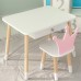 Дитячий столик білий і стільчик корона біло-рожевий. Столик із шухлядою для олівців і розмальовок 56787 Дитячий столик білий і стільчик корона біло-рожевий. Столик із шухлядою для олівців і розмальовок 56787