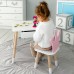 Дитячий столик білий і стільчик корона біло-рожевий. Столик із шухлядою для олівців і розмальовок 56787 Дитячий столик білий і стільчик корона біло-рожевий. Столик із шухлядою для олівців і розмальовок 56787
