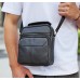 Чоловічий шкіряний месенджер 18x22x8, сумка планшет через плече Tiding Bag A25F-1519A чорний Чоловічий шкіряний месенджер 18x22x8, сумка планшет через плече Tiding Bag A25F-1519A чорний