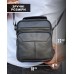 Чоловічий шкіряний месенджер 18x22x8, сумка планшет через плече Tiding Bag A25F-1519A чорний Чоловічий шкіряний месенджер 18x22x8, сумка планшет через плече Tiding Bag A25F-1519A чорний