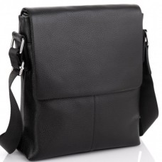 Чоловіча сумка планшет через плече 23х26х6, шкіряна барсетка Tiding Bag SK A75-181 чорна Чоловіча сумка планшет через плече 23х26х6, шкіряна барсетка Tiding Bag SK A75-181 чорна