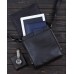 Шкіряна чоловіча сумка-месенджер 21x24x6, барсетка з натуральної шкіри Tiding Bag 9389 чорна