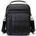 Чоловіча шкіряна сумка-барсетка 20х25х 5.5, месенджер через плече Bexhill BX-02103 чорний