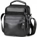 Чоловічі шкіряні сумки планшет 17х21х9, барсетка через плече з ручкою чорна 86802 Чоловічі шкіряні сумки планшет 17х21х9, барсетка через плече з ручкою чорна 86802