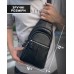 Чоловіча сумка-слінг шкіряна 18х32х7, крос боді для прогулянок Tiding Bag A25F-5060A чорна Чоловіча сумка-слінг шкіряна 18х32х7, крос боді для прогулянок Tiding Bag A25F-5060A чорна