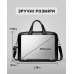 Чоловіча шкіряна класична сумка для ноутбука та документів 40x30x8, вмісткий портфель для паперів KL-63834, чорний Чоловіча шкіряна класична сумка для ноутбука та документів 40x30x8, вмісткий портфель для паперів KL-63834, чорний