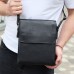 Сумка месенджер 21.5x25x7 шкіряна барсетка для чоловіків Tiding Bag 35775 чорна Сумка месенджер 21.5x25x7 шкіряна барсетка для чоловіків Tiding Bag 35775 чорна