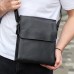 Сумка месенджер 21.5x25x7 шкіряна барсетка для чоловіків Tiding Bag 35775 чорна Сумка месенджер 21.5x25x7 шкіряна барсетка для чоловіків Tiding Bag 35775 чорна