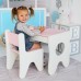 Стільчик для дитячої кімнати 55×37×33 дитячий зручний стілець для ігор, білий з рожевим Стільчик для дитячої кімнати 55×37×33 дитячий зручний стілець для ігор, білий з рожевим