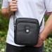 Чоловіча шкіряна універсальна сумка 24х20х8, барсетка зі шкіри, сумочка для чоловіків з регулюванням ручки, чорна Чоловіча шкіряна універсальна сумка 24х20х8, барсетка зі шкіри, сумочка для чоловіків з регулюванням ручки, чорна