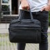 Офісна чоловіча сумка через плече 39х29х10, шкіряний портфель-месенджер для бізнесу, чорний Офісна чоловіча сумка через плече 39х29х10, шкіряний портфель-месенджер для бізнесу, чорний