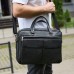 Сумка чоловіча офісна через плече 39х29х10, практичний шкіряний портфель для бізнесу, сумочка для навання, чорний Сумка чоловіча офісна через плече 39х29х10, практичний шкіряний портфель для бізнесу, сумочка для навання, чорний