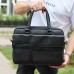 Чоловіча ділова сумка зі шкіри 39х29х10, класичний портфель для ноутбука та офісу, сумочка для студента, чорний