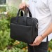 Чоловічий портфель на плече 40х28х10, офісний шкіряний месенджер, чоловіча ділова сумка для міста, чорний Чоловічий портфель на плече 40х28х10, офісний шкіряний месенджер, чоловіча ділова сумка для міста, чорний