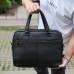 Офісна чоловіча сумка через плече 39х29х10, шкіряний портфель-месенджер для бізнесу, чорний Офісна чоловіча сумка через плече 39х29х10, шкіряний портфель-месенджер для бізнесу, чорний
