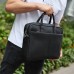 Чоловічий портфель на плече 38х28х8.5, офісний шкіряний месенджер, чоловіча ділова сумка для міста, чорна Чоловічий портфель на плече 38х28х8.5, офісний шкіряний месенджер, чоловіча ділова сумка для міста, чорна