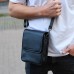 Чоловіча сумка барсетка на одне плече 17.5х22х6 , нагрудний месенджер для телефону, чорний