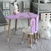 Дитячий столик хмарка 46х70х40, трюмо для дівчаток до 7 років, фіолетовий
