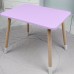 Дитячий прямокутний столик 46х60х45, стіл для дитячої кімнати від 1 року, фіолетовий Дитячий прямокутний столик 46х60х45, стіл для дитячої кімнати від 1 року, фіолетовий