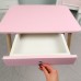 Дитячий столик з висувним ящиком 46х60х45, стіл для дівчинки з нішею, рожевий