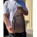 Чоловічий слінг зі шкіри 17х30х6, крейзі хорс для телефону 6349 коричневий Чоловічий слінг зі шкіри 17х30х6, крейзі хорс для телефону 6349 коричневий
