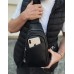 Сумка слінг чоловіча через плече 17х32х8, бананка з натуральної шкіри TIDING BAG A25F-515-1A чорна Сумка слінг чоловіча через плече 17х32х8, бананка з натуральної шкіри TIDING BAG A25F-515-1A чорна