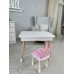 Столик з відкидним верхом 53х60х45 і стільчик корона 26.5х26х25, стіл та стілець для дітей від 1 року, білий з рожевим Столик з відкидним верхом 53х60х45 і стільчик корона 26.5х26х25, стіл та стілець для дітей від 1 року, білий з рожевим