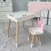 Столик з відкидним верхом 53х60х45 і стільчик корона 26.5х26х25, стіл та стілець для дітей від 1 року, білий з рожевим Столик з відкидним верхом 53х60х45 і стільчик корона 26.5х26х25, стіл та стілець для дітей від 1 року, білий з рожевим