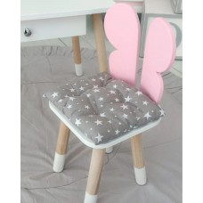 Подушка м'яка для дитячого стільчика 23х28, сіра