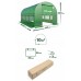 Садова теплиця 10 м² (4 x 2,5 х 2 м) Зелена (Польща)
