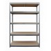 Стелаж металевий 180х90х40 см 5 полиць, навантаження - 175 кг на полицю (Сірий) Польща
