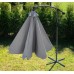 Садова розкладна парасоля Funfit Garden (діаметр - 3 метри) з боковою стійкою, Сіра