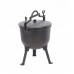 Туристичний чавунний казан 11 л Garden Line на 3 ніжках з кришкою та ручкою для перенесення (Польща)