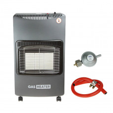 Портативний газовий обігрівач Gas Heater 3 режими потужності (1500 Вт, 2800 Вт, 4200 Вт) з редуктором та шлангом (Польща) Портативний газовий обігрівач Gas Heater 3 режими потужності (1500 Вт, 2800 Вт, 4200 Вт) з редуктором та шлангом (Польща)