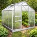 Садова теплиця з полікарбонату 4,75 м² (2,5 х 1,9 х 1,95 м), Прозора